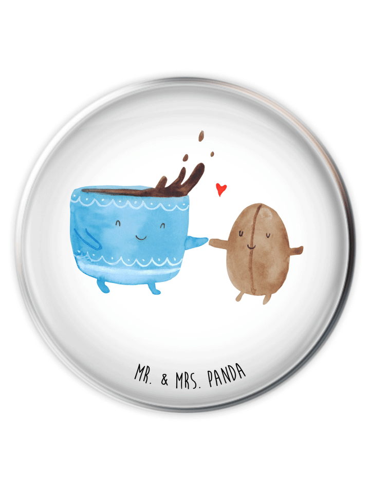 Waschbeckenstopfen Kaffee Bohne ohne Spruch in Weiß