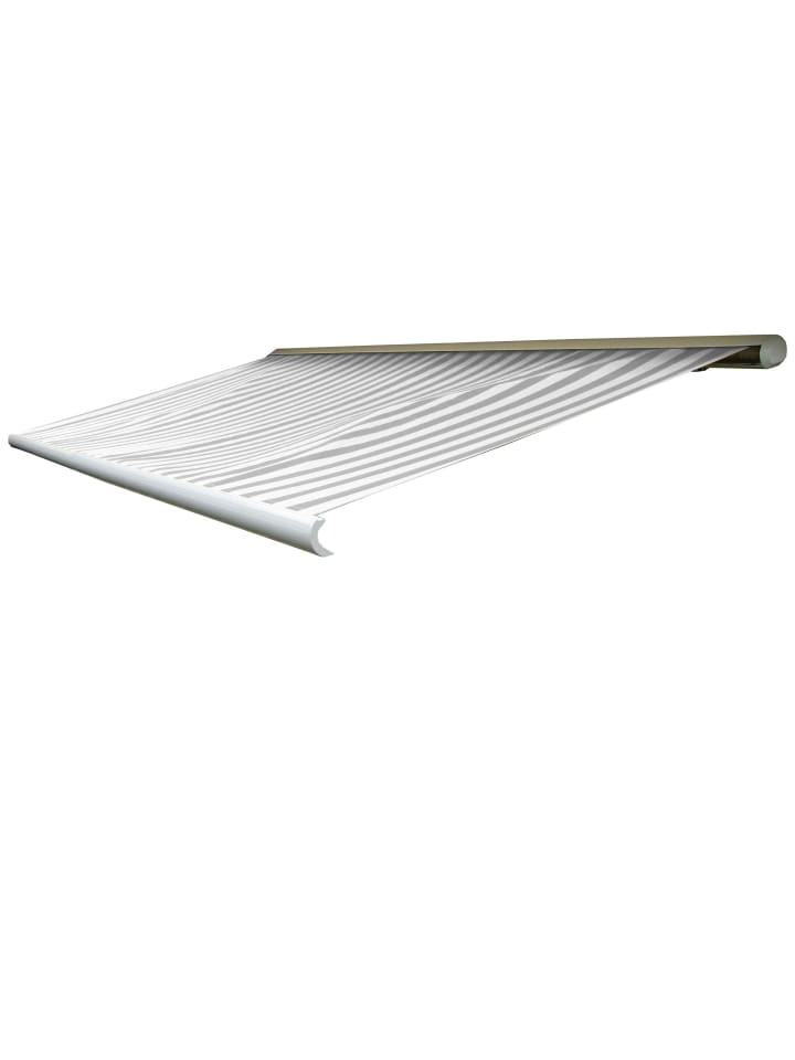 Bezug für Markise T123, Acryl grau-weiß
