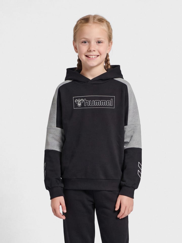 Kapuzenpullover Hmlboxline Mädchen in BLACK