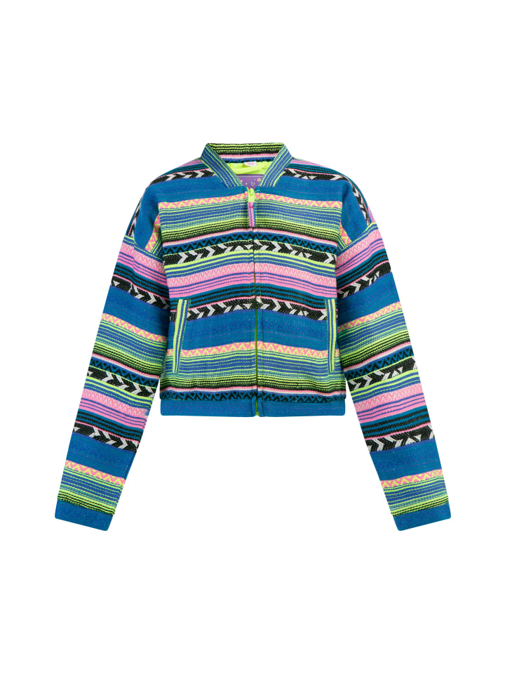 Mädchen Bomberjacke in Mehrfarbig Neon Grün