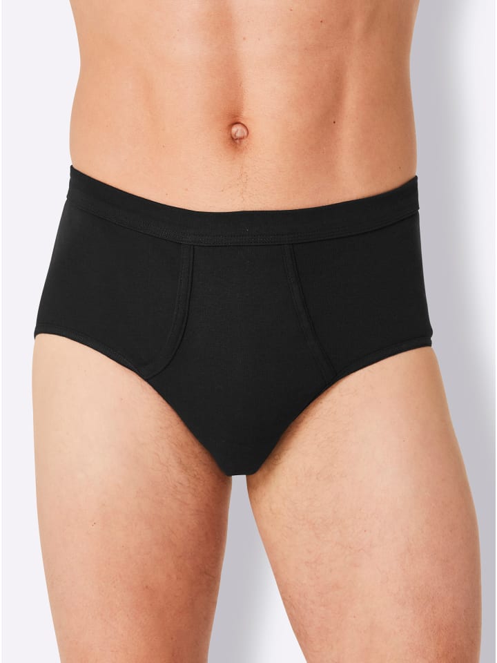 Slip in 3x grau-meliert + 2x schwarz