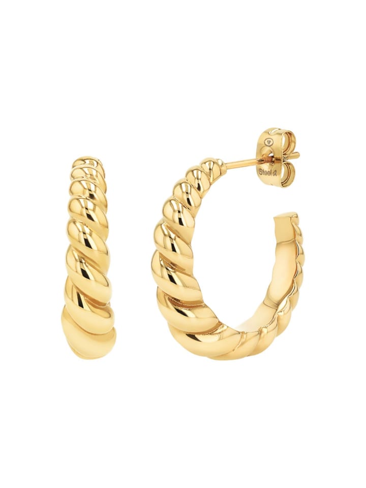 Creolen Edelstahl in gold
