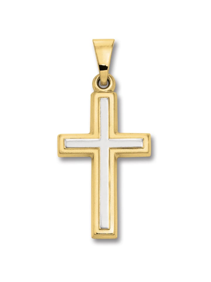 ONE ELEMENT Kreuz Anhänger aus 333 Gelbgold in gold günstig kaufen | limango