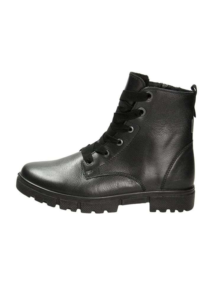 Schnürstiefel in Schwarz
