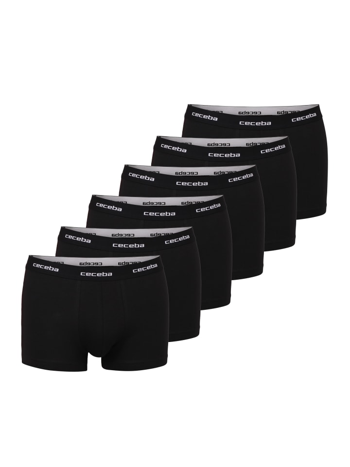 Pants 6Er Pack Monza in schwarz-dunkel-uni