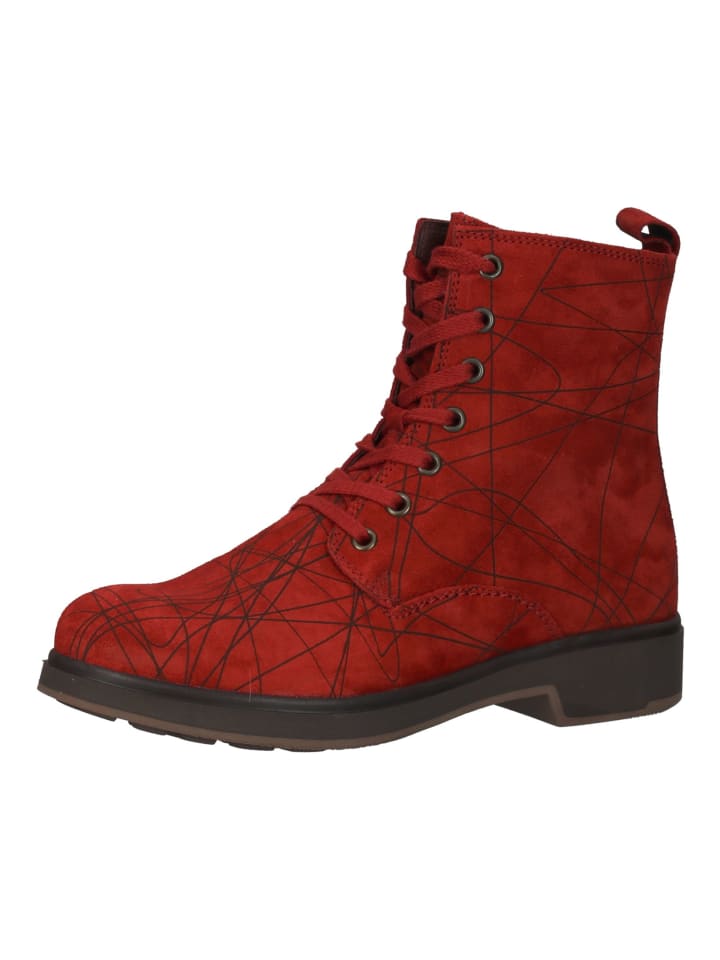 Stiefelette Rot