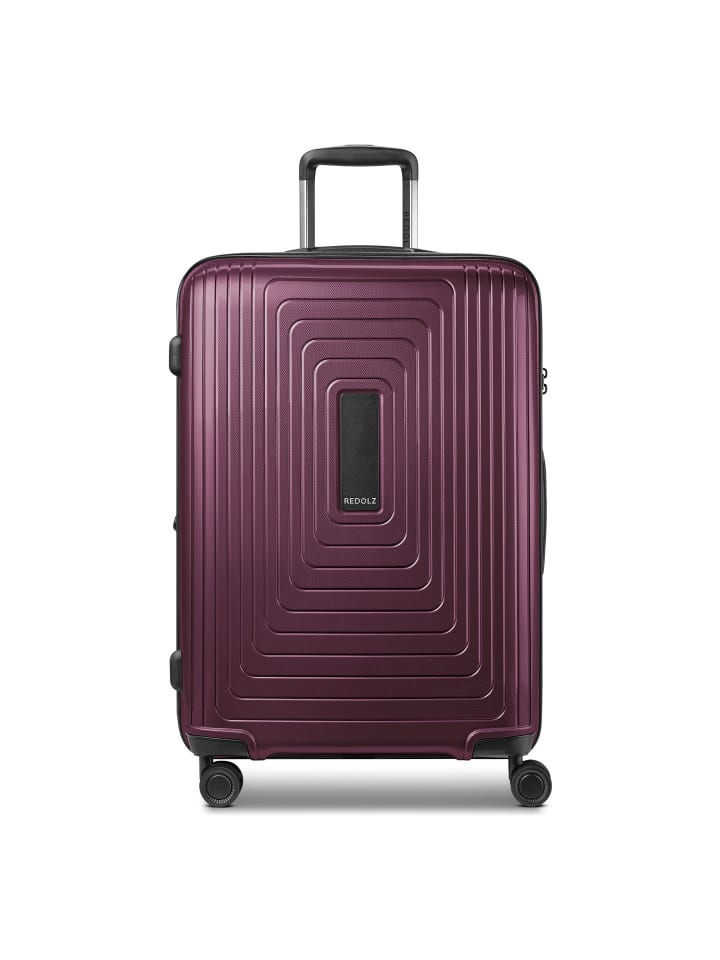 Essentials 14 4 Rollen Trolley M 65 cm mit Dehnfalte aubergine metallic