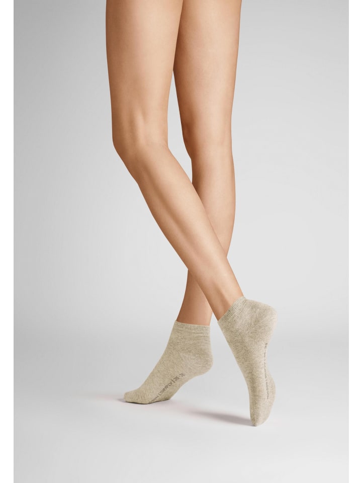 Sneakersocken Simply³ 3-Pack in Beige-mel.
