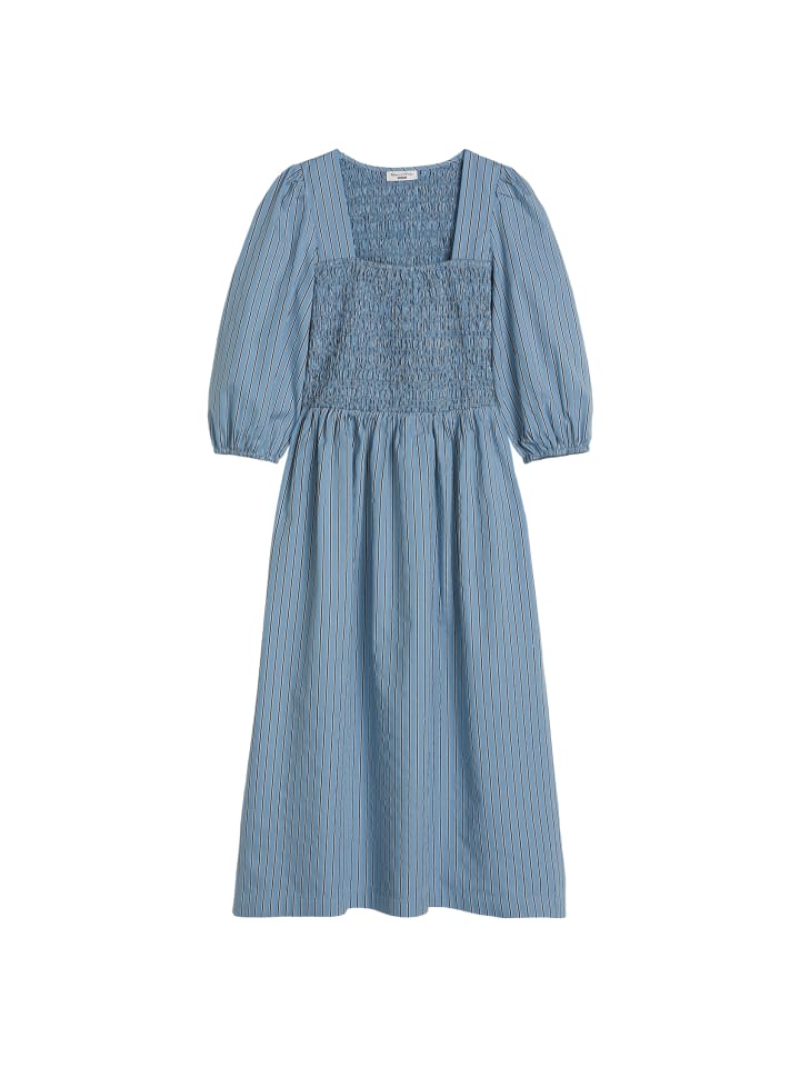 Gestreiftes Kleid in Light Blue