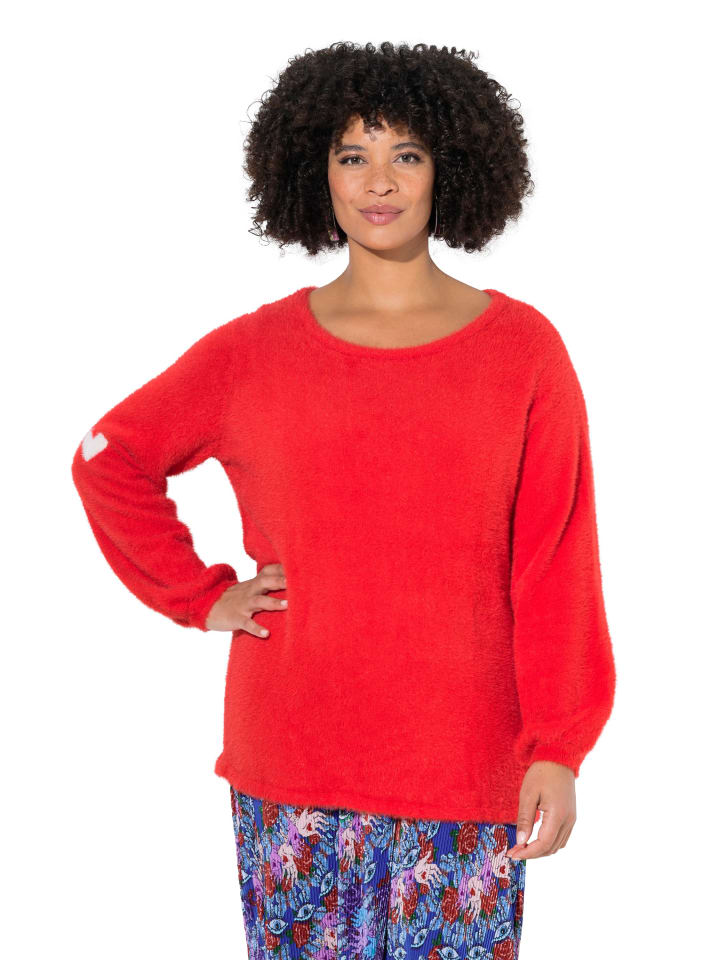 Pullover in neon rot