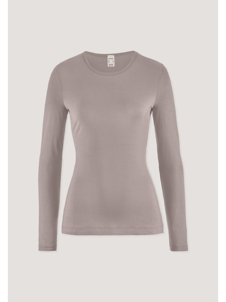 Longsleeve in mandelbraun
