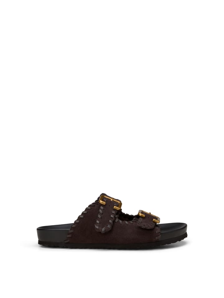 Pantolette Model Floria in Burnt Coffee