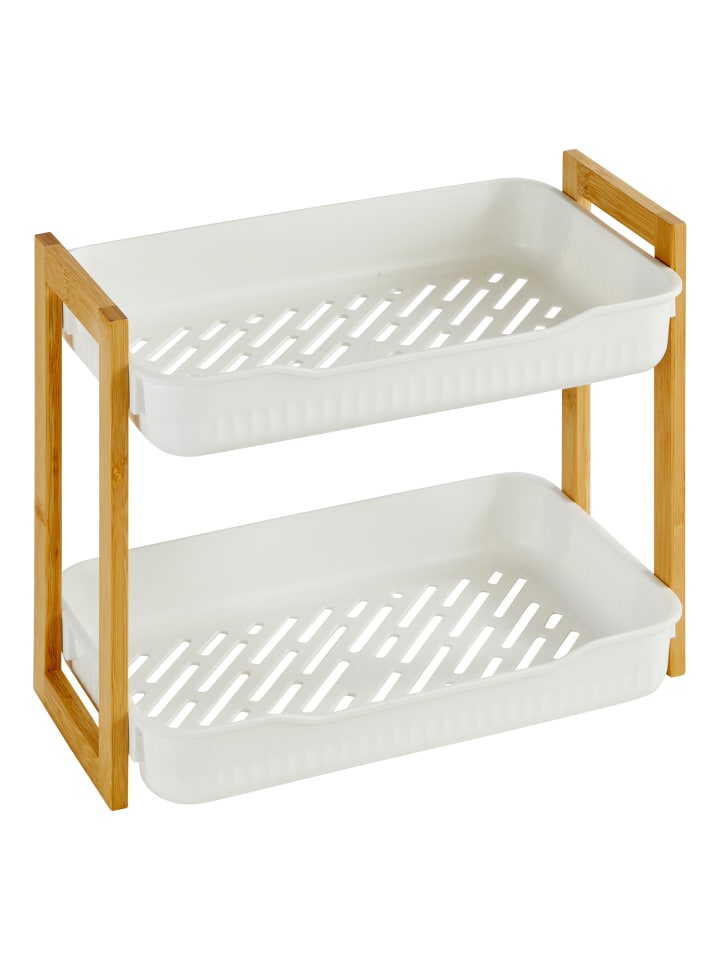 Duschorganizer stehend NATUREO in Weiß, 27 x 20,5 x 35 cm