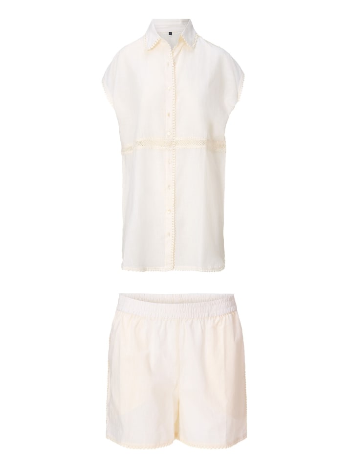 Top & Shorts Off white