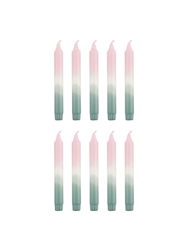 Butlers Stabkerze DIP-DYE 10er-Set in Rosa