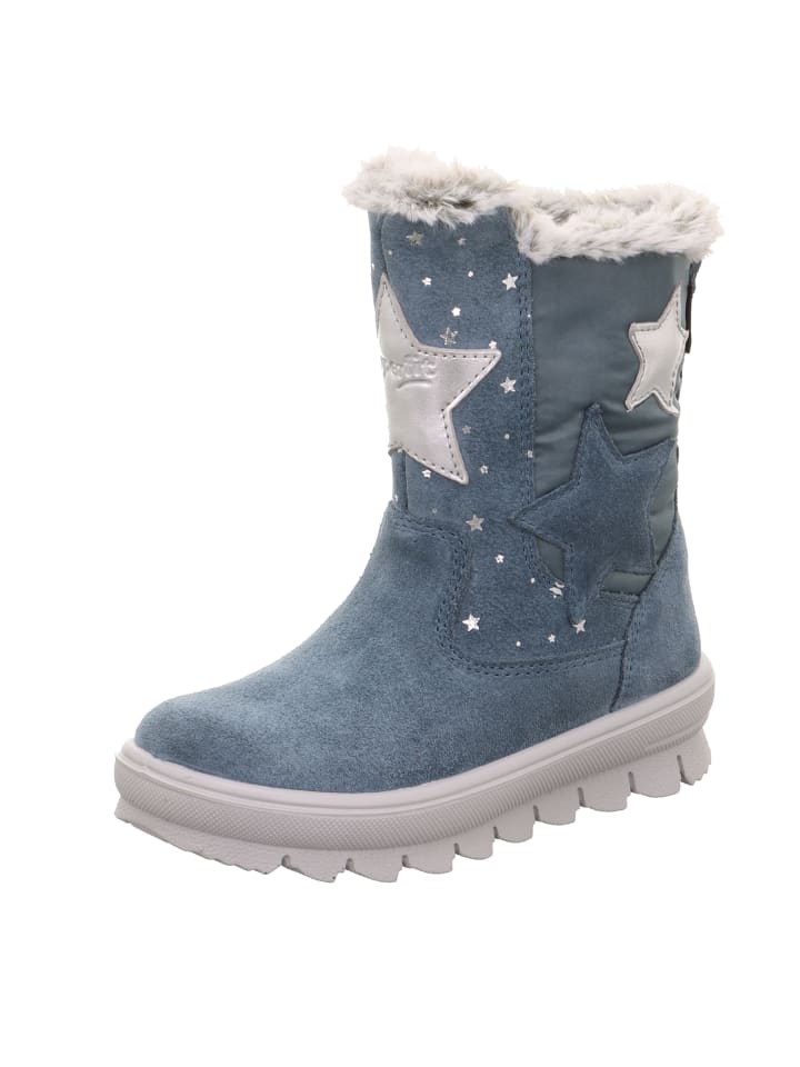 Winterstiefel FLAVIA in Blau/Silber