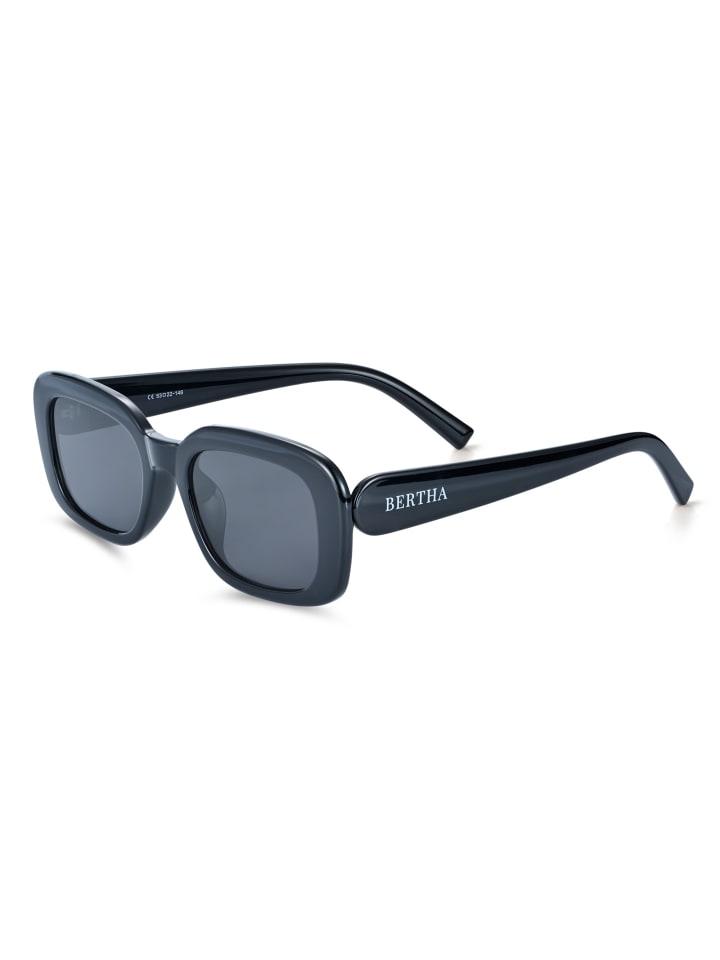 Polarisierte Sonnenbrille "Cassie" in Schwarz/Schwarz