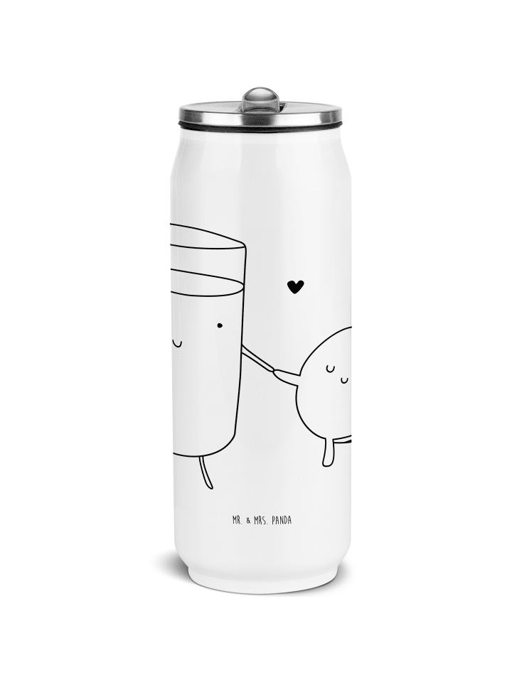 Thermosflasche Milch Keks ohne Spruch in Weiß