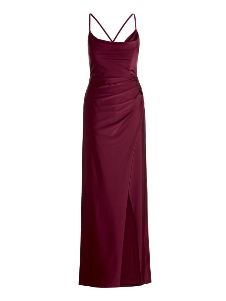 Abendkleid figurbetont in Deep Dahlia