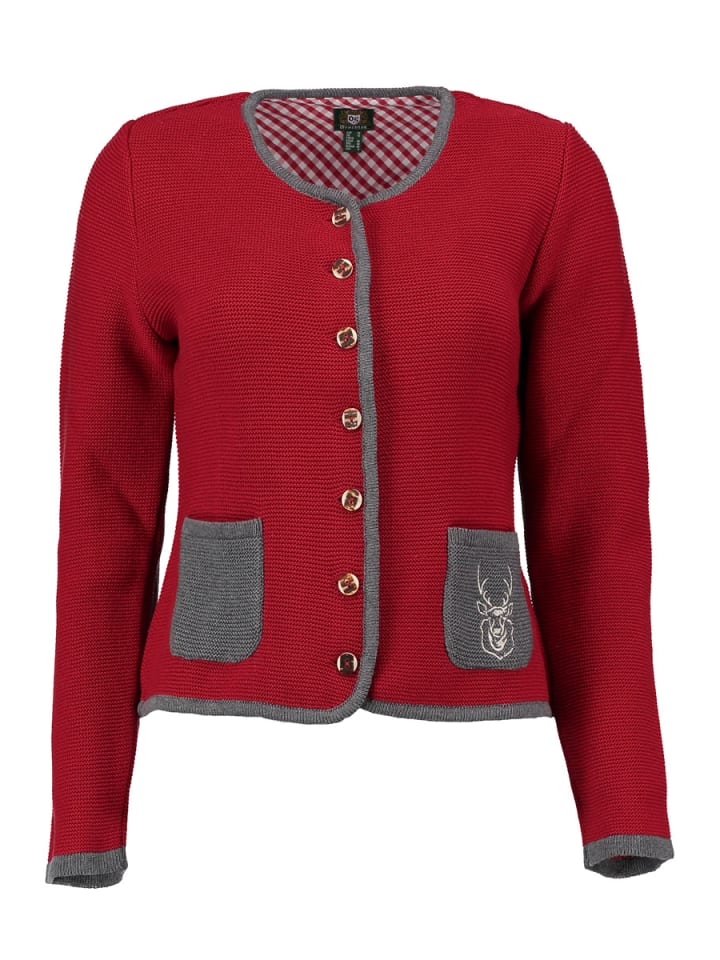 Strickjacke Enkeyo in mittelrot