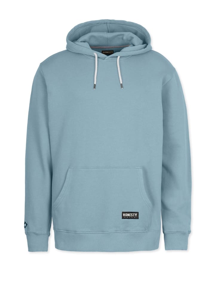 Kapuzenpullover " Basic " in arctic-blue