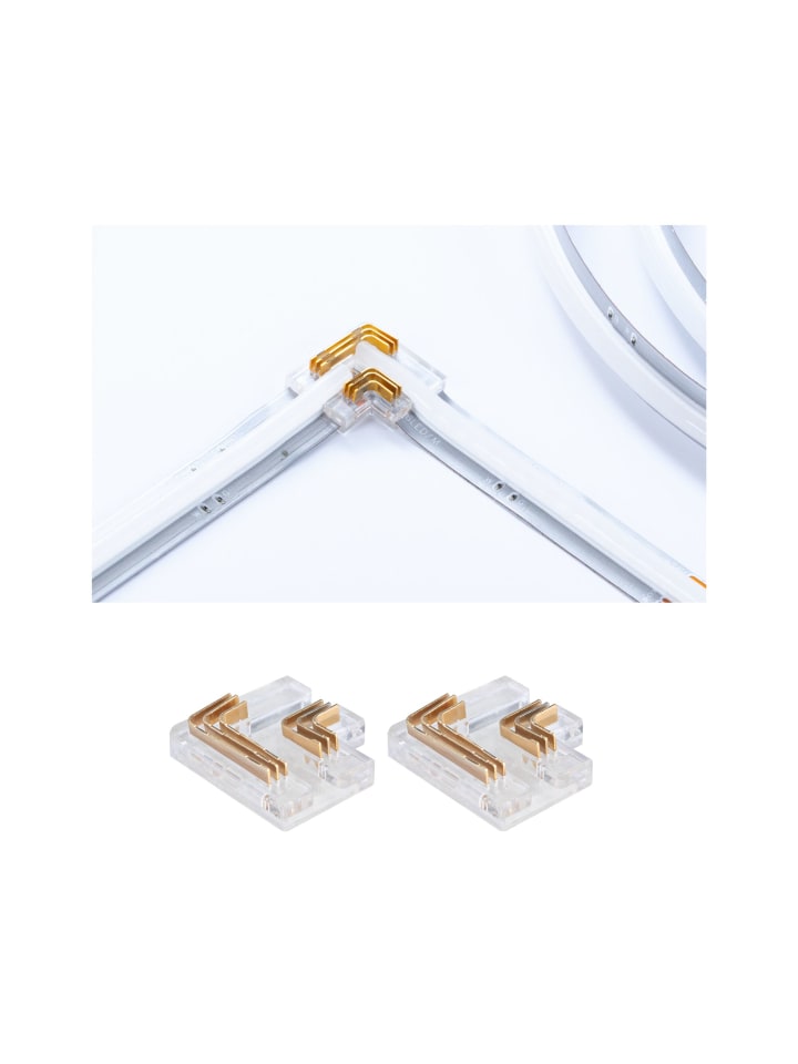 MaxLED 2x 90°- Corner Set Full-Line COB RGBW 3000K max. 144W transparent