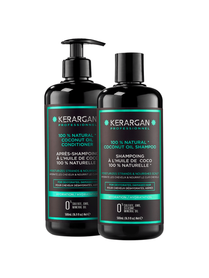 2tlg. Set: Shampoo & Spülung mit Kokosöl, 2x500ml