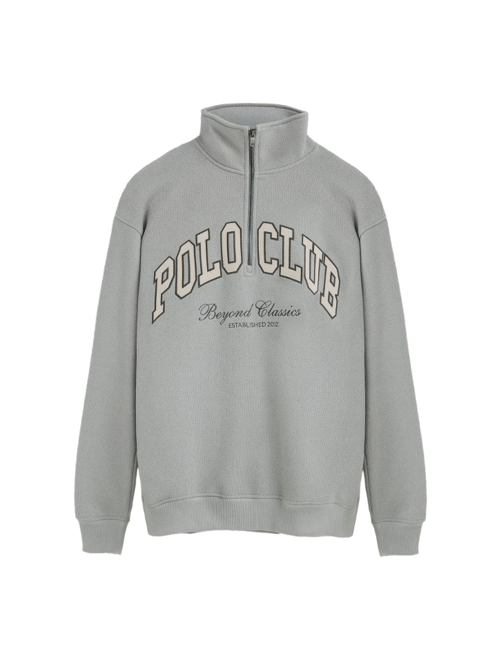 Sweatshirt MAN SELDON IO LONG SLEEVE OVERSIZE FIT in Graue Kraft