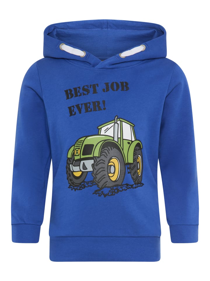 Kapuzensweatshirt in royalblau