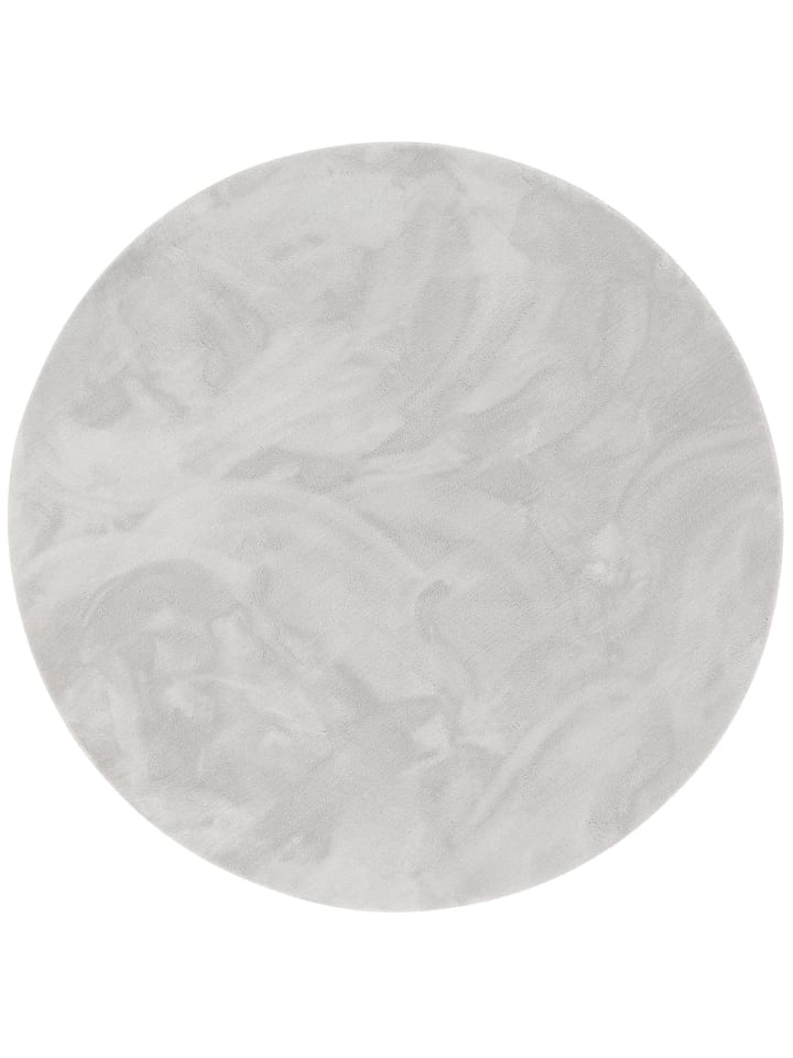 Fellteppich Pearl Rund in grau