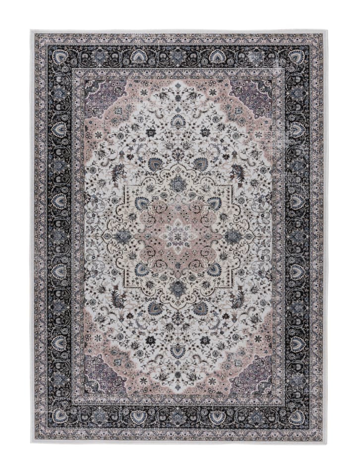 Wohnzimmer Teppich – Kurzflorteppich Rocks 425 in creme