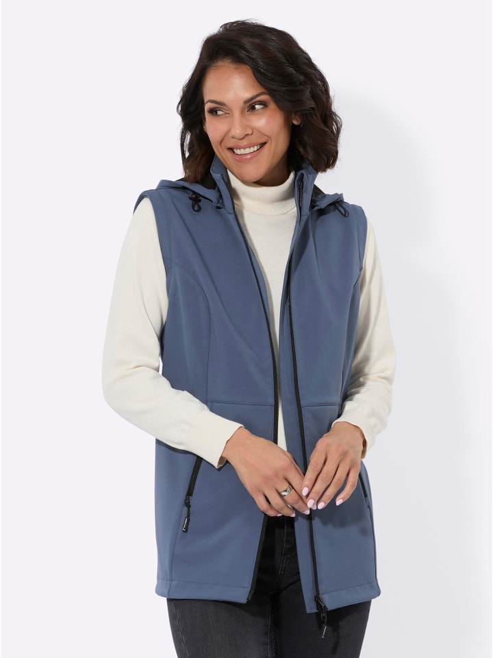 Softshell-Jacke in rauchblau