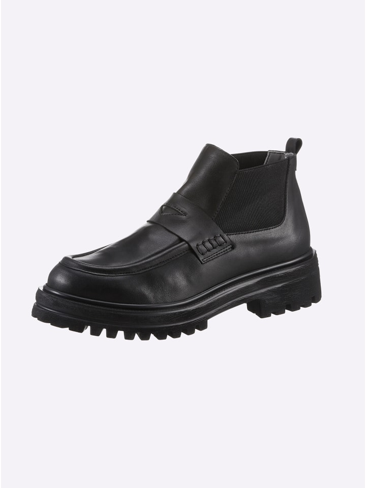 Stiefelette in schwarz
