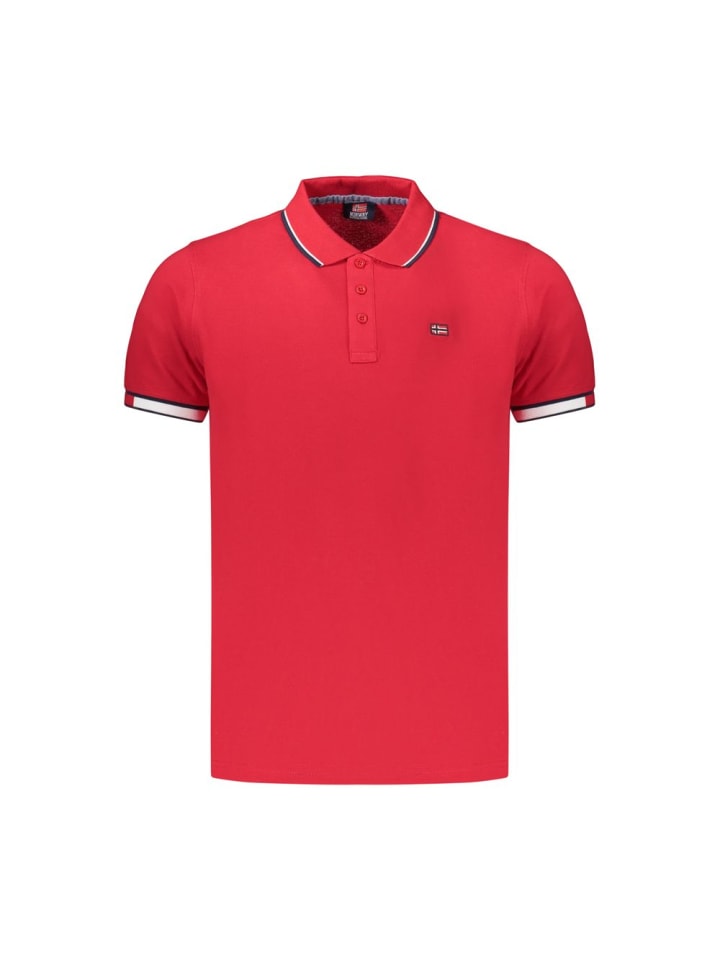 Rot Herren Poloshirt aus Baumwolle
