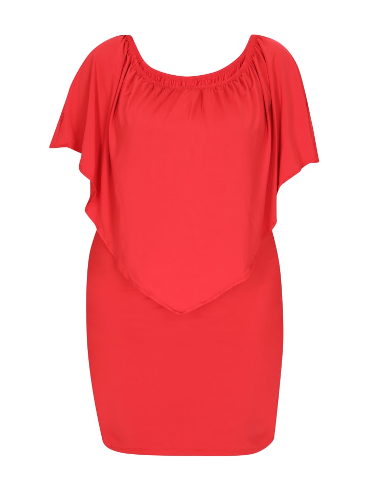 Women Plus Size Dress in Red