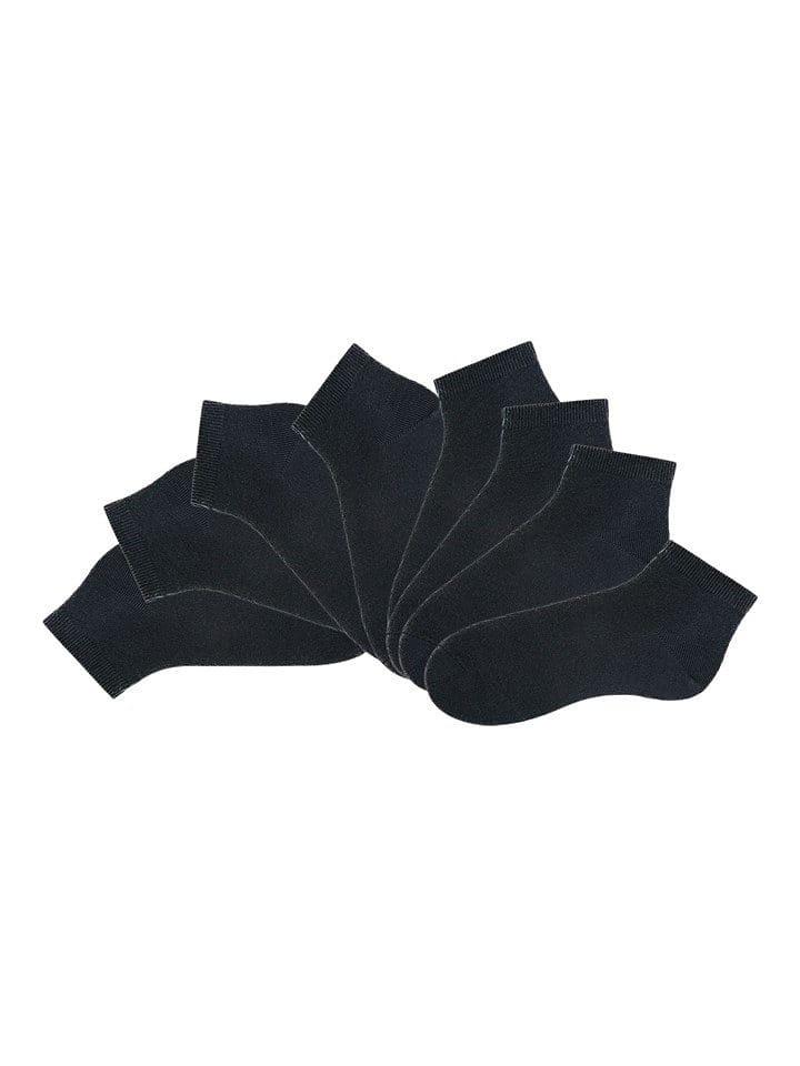 Kurzsocken in 8x schwarz