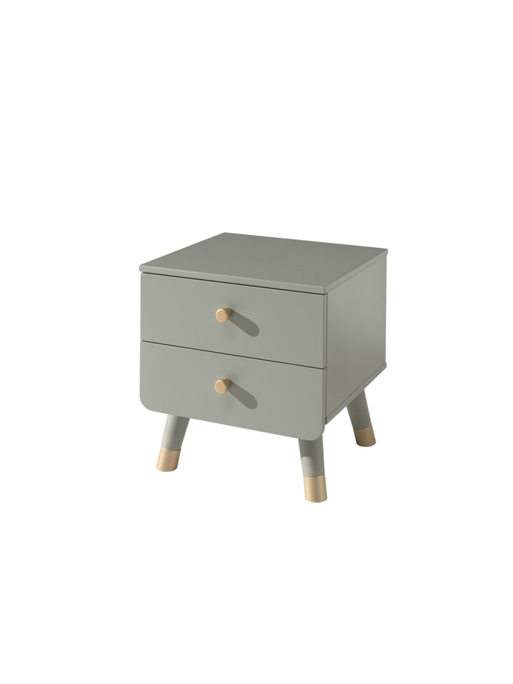 NACHTKOMMODE Kamillah 43x40x45 Nachtkonsole MDF Olive Grün