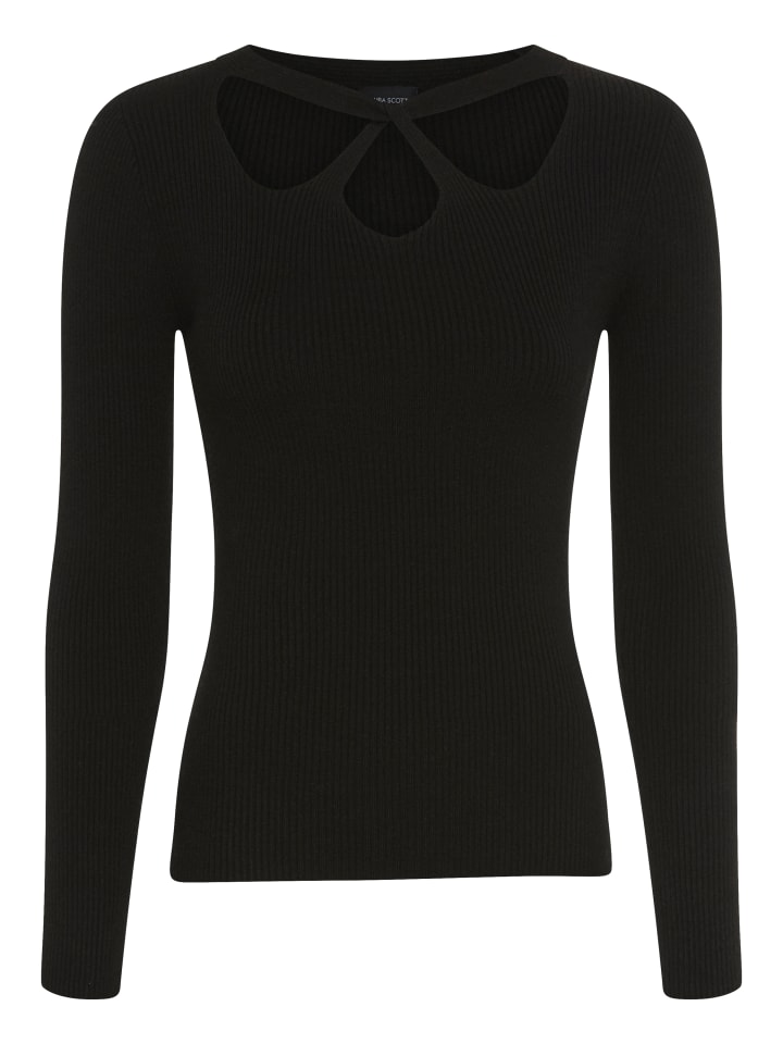 Strickpullover in schwarz