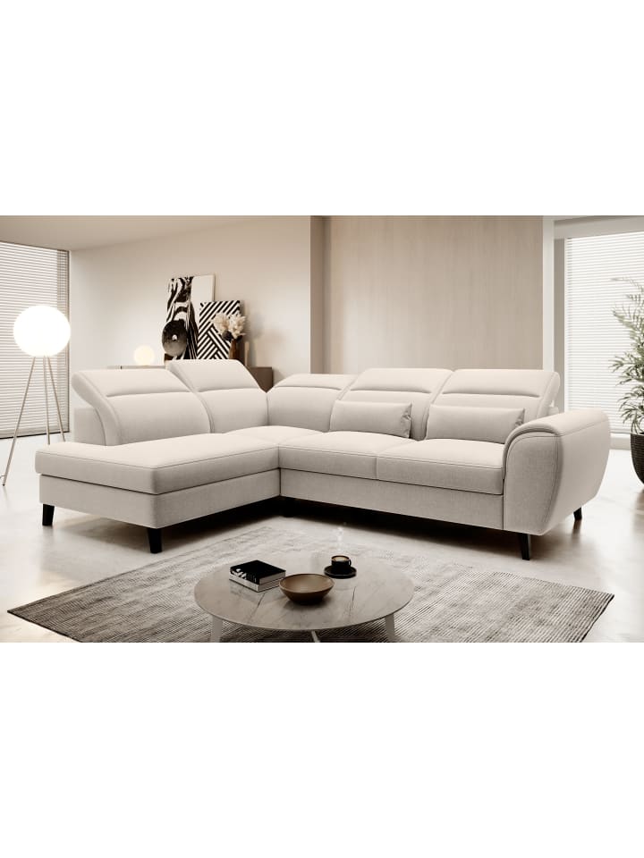 Nobel Recamiere Links in Elfenbein -  (L) 265 x (B) 265 x (H) 100 cm