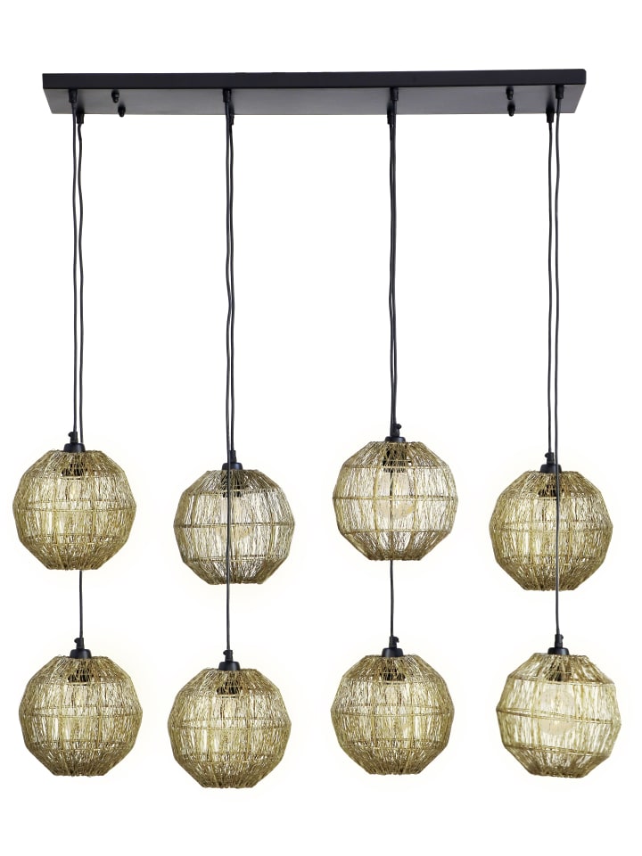 Hängeleuchte "HERMI II" in gold