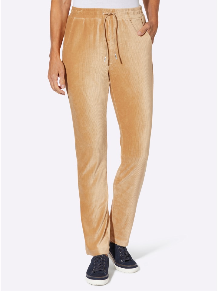 Cord-Hose in camel