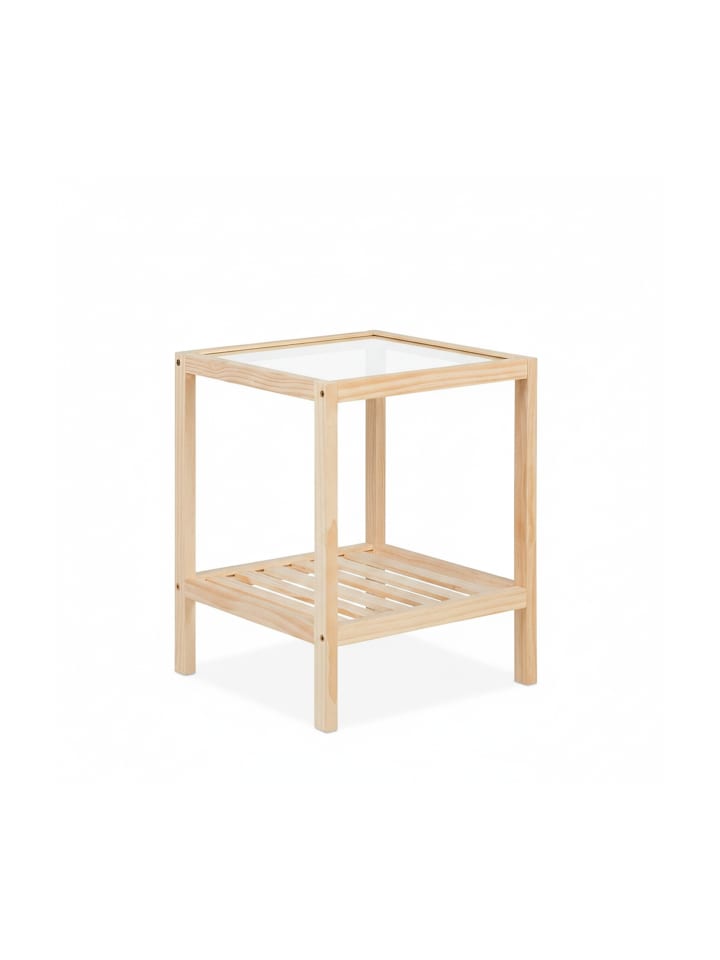 Beistelltisch in Natur - (B)40 x (H)50 x (T)40 cm