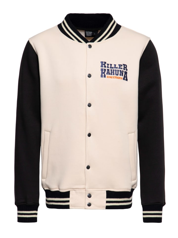 King Kerosin College Jacke Killer Kahuna in ecru