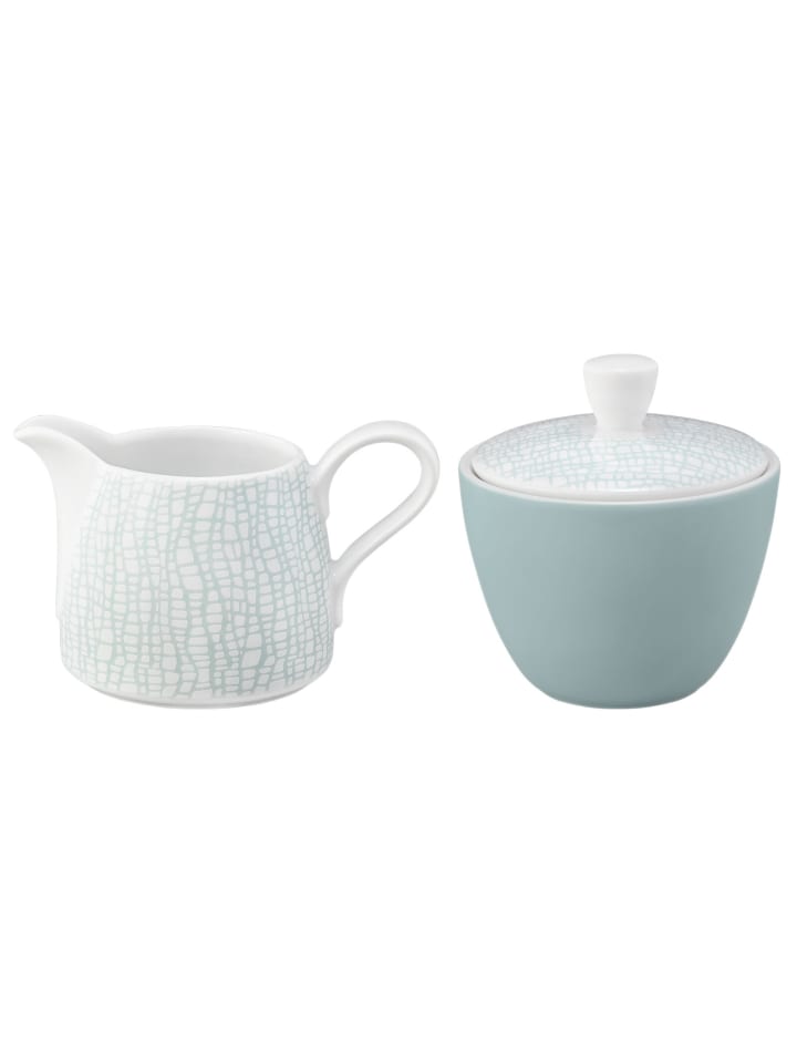 Milch- und Zucker-Set Life Fashion in je 260 ml in Green Chic