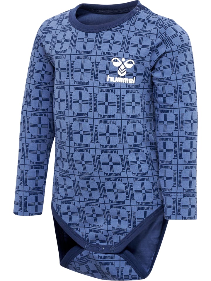 Druckknopf Strampler Hmlcheck Lebensstil Jungen in BLUE HORIZON