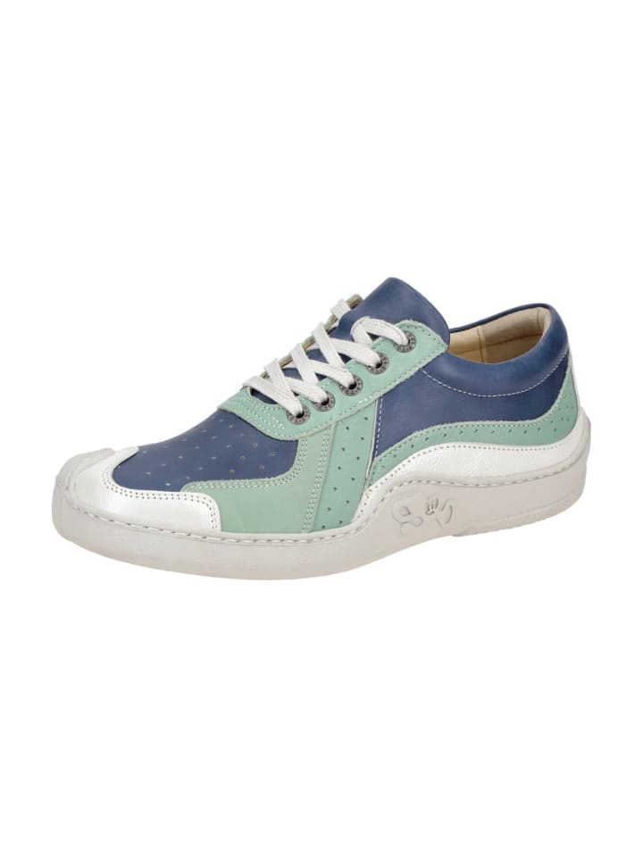 Komfort Schnürschuhe in Blau