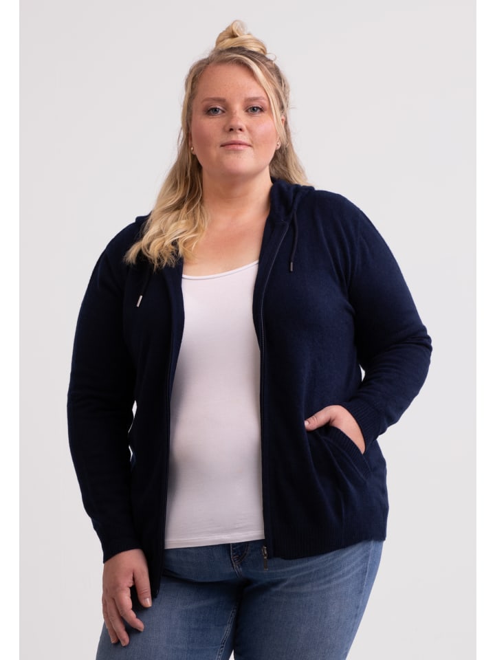 Hoodie in Marine Blau
