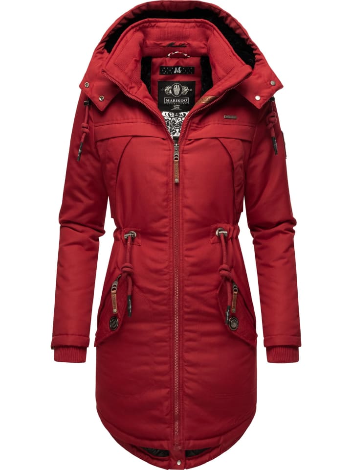 Wintermantel Kamii in Blood Red