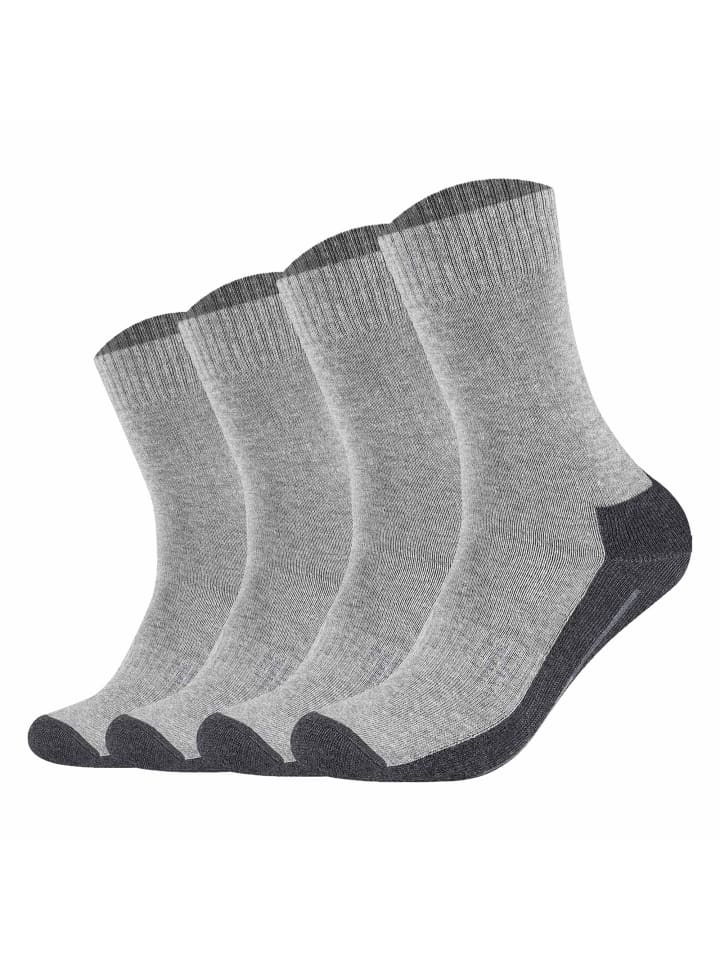 Socken 4er Pack in Grau