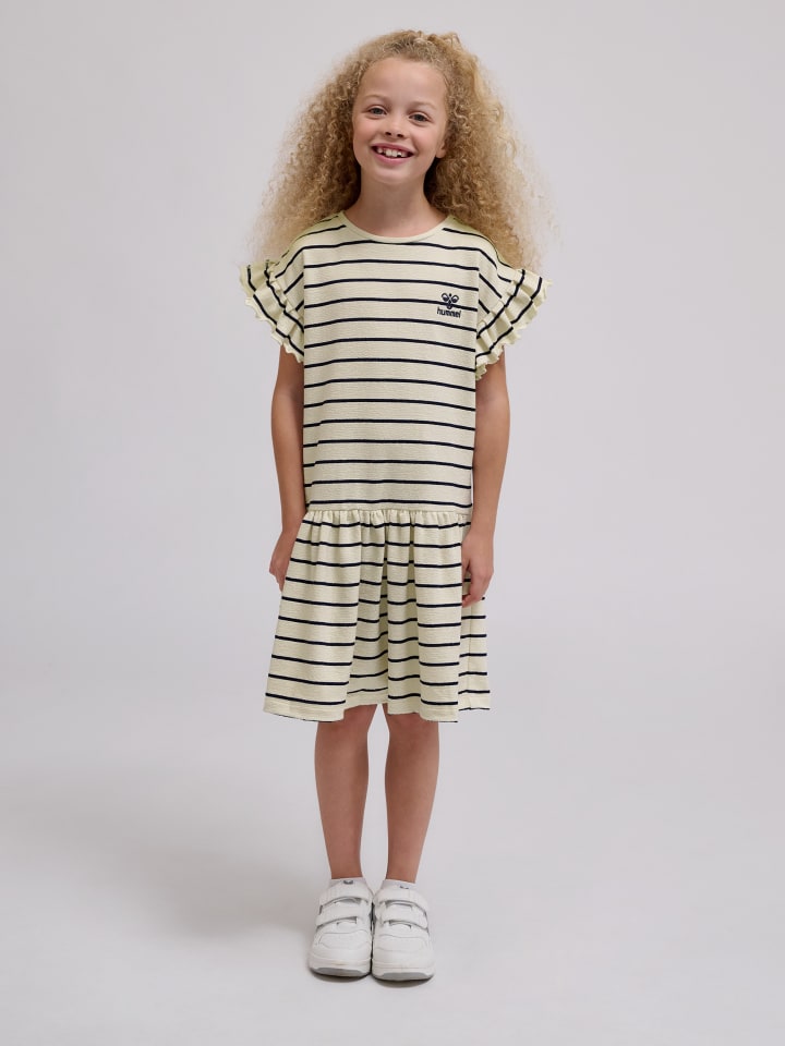 Kleid S/L Hmlajma Mädchen in WHITECAP GRAY